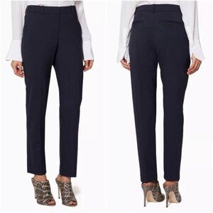 THEORY Testra 2B Stretch Wool Black Pants Size 8